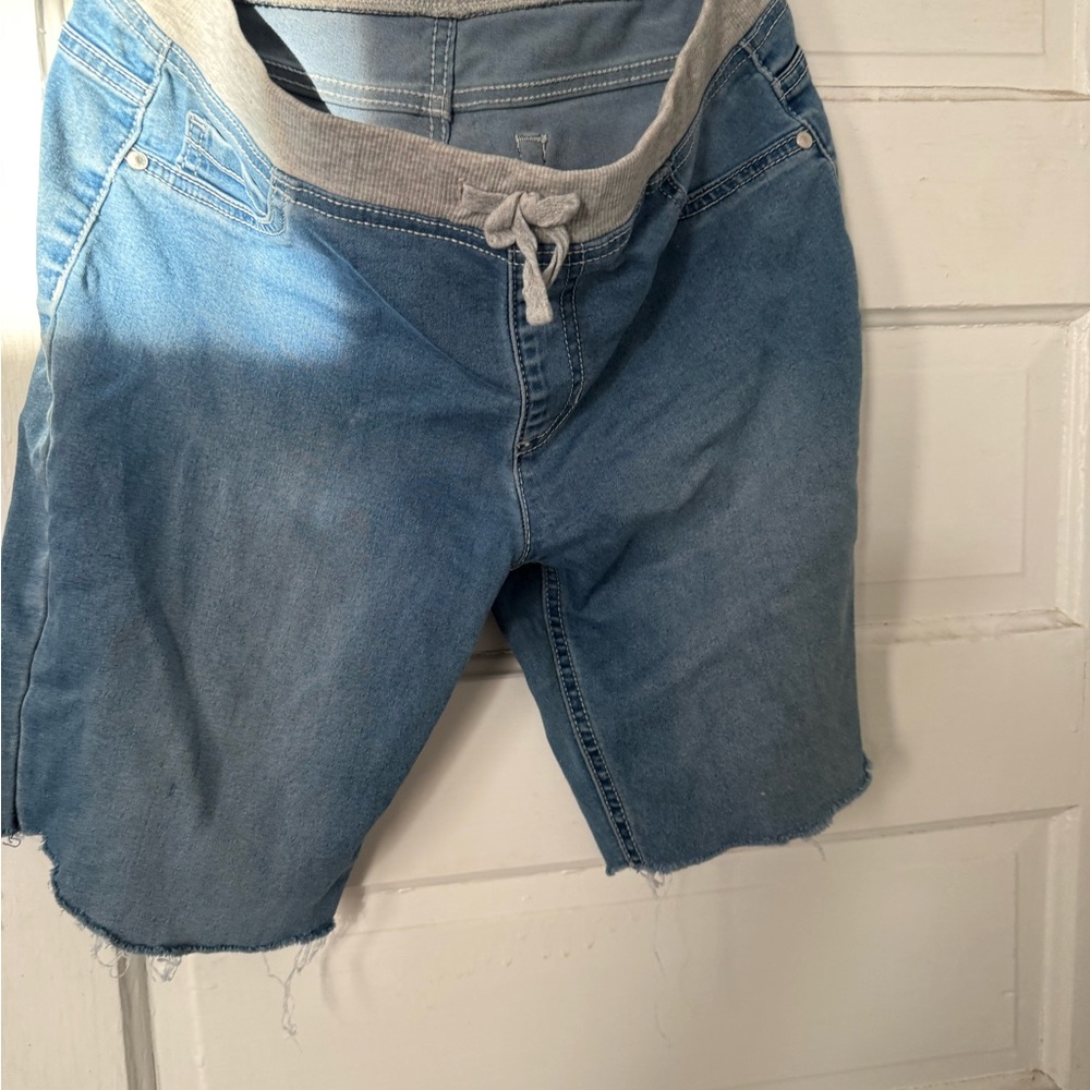 Wonder Nation Gray Waistband Denim Jeggings